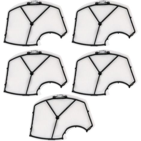 Filtros de repuesto para aspiradoras Vorwerk Kobold VK140/FP140/VK150 – 5 unidades de ABS, 140 x 100 mm (1/5)