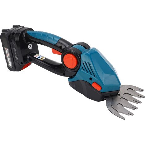 Taille-haie sans fil 21V 22000 tr/min avec batterie 1500mAh, coupe-bordures portable, kit de jardinage à main, chargeur inclus, bleu, prise UE (1/5)