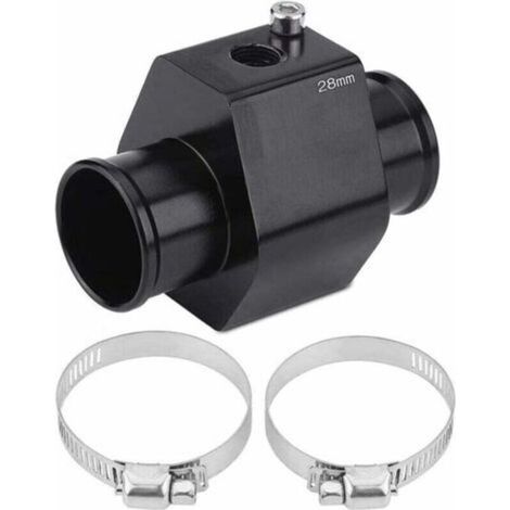 Sensore di temperatura dell'acqua da 28 mm con adattatore per sonda, raccordo per tubo del radiatore auto, indicatore universale in alluminio