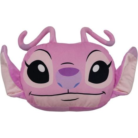 Cojín de cocooning 3D - LILO & STITCH - Angel - Microfibra - 30 cm