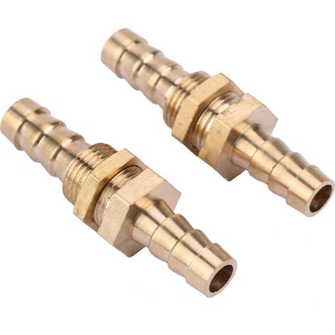 2 Pièces Raccord Laiton à Embout pour Tuyau, Jonction de Traverse, Adaptateur (10mm) (1/5)