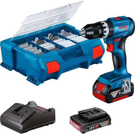 Bosch GSB 18V-45 Professional Akku-Bohrschrauber mit 2 AKkus 06019K330A"-"183619946 (1/4)