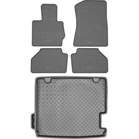 Set di tappetini in gomma per auto e tappetino per bagagliaio per BMW X3 F25 SUV dal 2010 al 2017.
