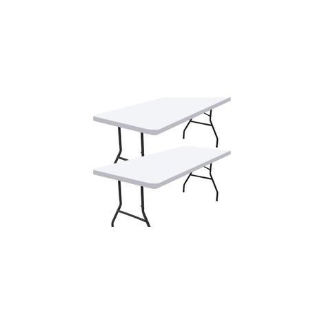 Juego de 2 mantas de picnic rectangulares, para mesas de 1,80 m (beige, 76 x 183 cm)