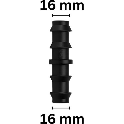 PE raccord 16 mm PE raccord de tuyau raccord Rohrkupplung irrigation (1/5)