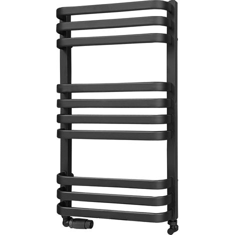 LUXRAD Piatto Badezimmerheizkörper 72,6 x 43 cm ZBD schwarz 326 W