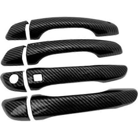 Passend für 17-20 Modern I30 GT PD Türgriff Carbon Bohren Schwarz Auto Türgriff Karosserie Pailletten Dekoration--Carbonfaser 1 Loch 1 Smart