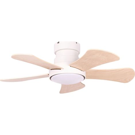 Deckenventilator mit Licht BIVENS mit Fernbedienung LED Hellbeige (1/5)