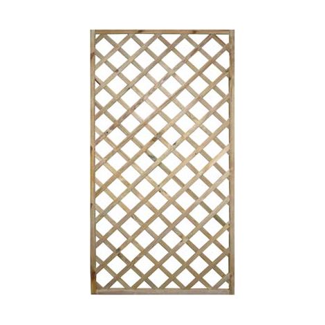 PANNELLO GRIGLIATO LEGNO EURO - PINO IMPREGNATO CORNICE MM 45X30 CM 120X180