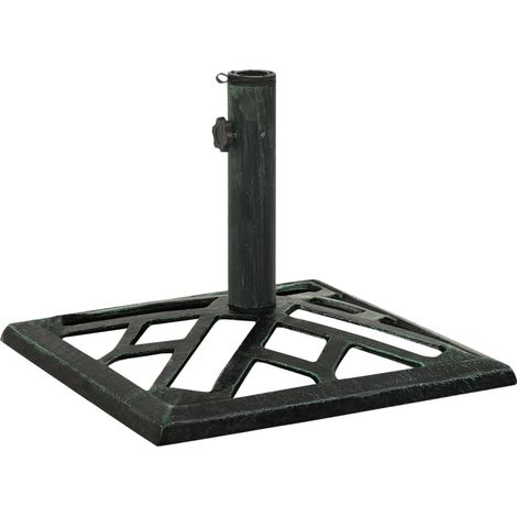 Socle de parasol Vert 44x44x31 Fonte (1/5)