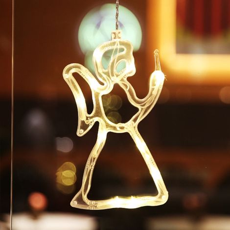 Guirlande Lumineuse LED Flocon De Neige - Décoration Murale Fenêtre Avec Ventouse - Pour Noël Et Fêtes - 1 Pièce (1/3)
