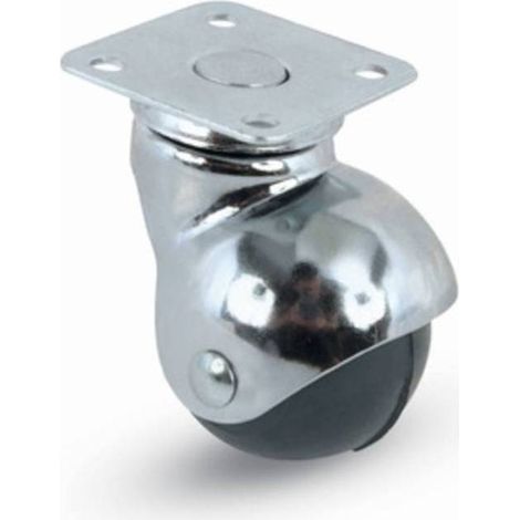BL RUOTA MOBILE D 40 MM A CUFFIA 165 PIASTRA 2 PZ