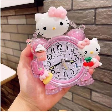 Sanrio Hello Kitty My Melody Cinnamoroll Alarm Clock, Kawaii Kitchen Timer, Decorative Mini Alarm Clock for Living Room, Hello Kitty Gift (1/5)