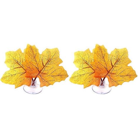 Lit pour betta, matelas double feuille, hamac, feuilles de plantes en plastique, endroit de repos sûr - 4 (1/4)