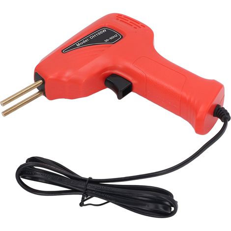 Torche de soudage plastique avec agrafeuse, robuste et pratique, kit de réparation de pare-chocs, pistolet de soudage plastique, prise UE 200-240 V rouge (1/5)