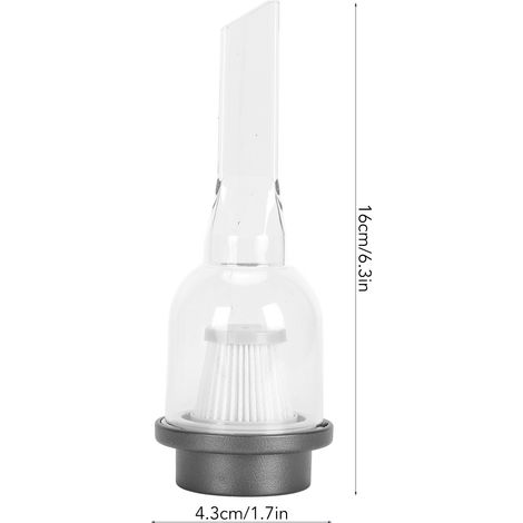 Ortviai Souffleur Turbo Portable Compact avec Buse Rétractable pour Aspiration de Poussière – ABS et Acier, 138 g (1/4)