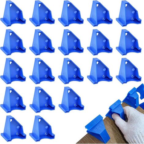 20 Spacers with 1/4 and 1/2 Inch Gap, Blue Laminate Flooring Spacers, Designed for Laminate Flooring Installation (1/5)