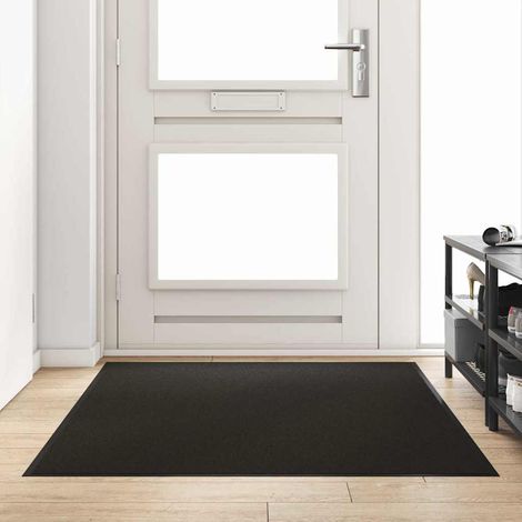 vidaXL Tappetino Nero 120 x 180 cm 100% Poliammide (1/5)