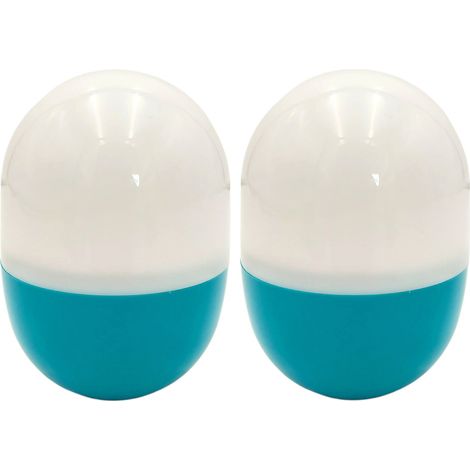 BURI 2X Dreh Dir Licht 2.0 Blau 12,5cm Nachtlicht Campinglampe Taschenlampe Leselampe (1/4)