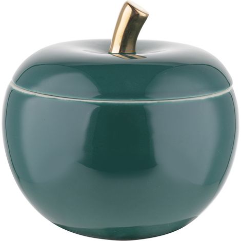 Boîte décorative en forme de pomme 14,3 x 14,3 x 13 cm