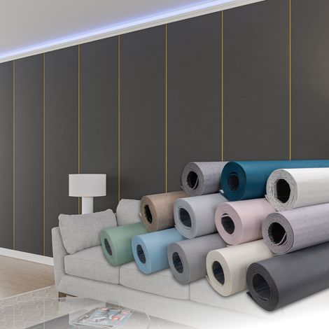 HEXIM selbstklebende Isoliertapete 1,82 m² Wandisolierung 280x65cm schalldämmend 4mm dekorativ 2in1 Tapete: 1 Rolle - 280 x 65 cm, WB-88308