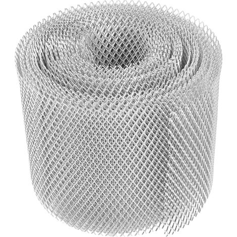Grille de gouttière - Protection de gouttière - 15 cm x 600 cm - Rouleau en acier inoxydable - Protection contre les feuilles et la saleté (1/5)