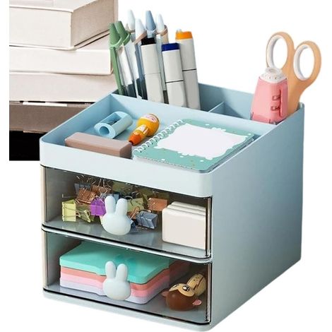Schreibtisch-Stiftehalter-Organizer – vielseitige Aufbewahrungsbox, Make-up-Pinselhalter (1/5)