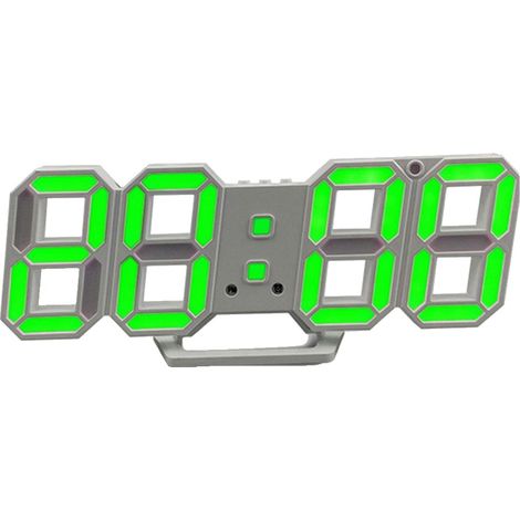 Horloge Murale Numérique Led 3D Réveil Design Stéréo Pour Salon Chambre Bureau - 1 Pièce (1/5)
