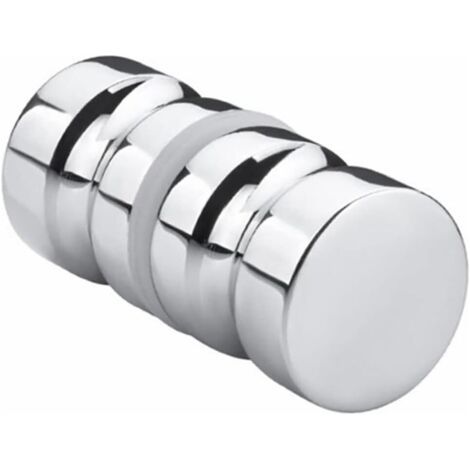 QORVA-Poignée en aluminium pour portes de douche en verre - Double face - Résistante à l'eau