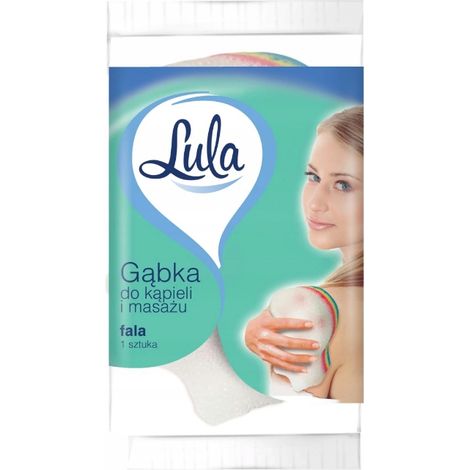 Esponja de ba帽o y masaje Lula, tricolor, para lavar el cuerpo, 1 unidad. (1/2)