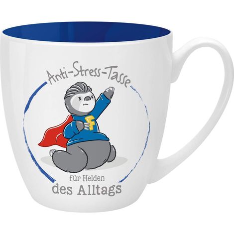 Tasse Anti-stress, pour héros, 45 cl, faite à base de porcelaine New Bone China, idéale comme cadeau (1/3)