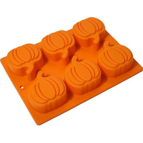 Moules en Silicone Citrouille, 2 Moules à Gâteau Halloween pour Cupcakes, Muffins et Bombe Chocolat, Idéal pour Pâtisserie d'Automne et Savon Artisanal (1/5)