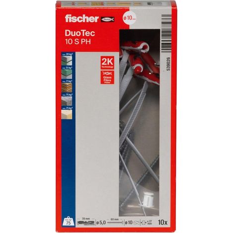 Fischer 10x DUOTEC 10 S PH LD con vite a testa piatta - 539026 (1/4)