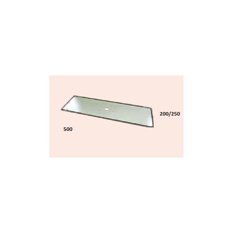 Plaque d'adaptation pour fixation sur pied d'un coffret 500x200mm ou 500x250mm GISSEY