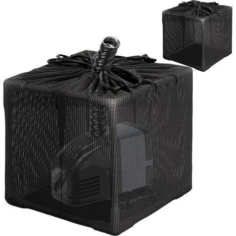 Sac Filtrant pour Pompe de Bassin, Filet de Protection Anti-Colmatage avec Cordon de Serrage, Sac de Barrière de Pompe, pour Aquarium Étang Jardin, 10 Pouces (1/5)