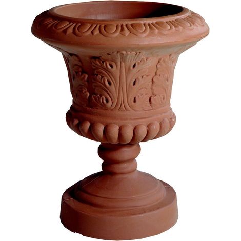 Calice Acanto in resina Terracotta