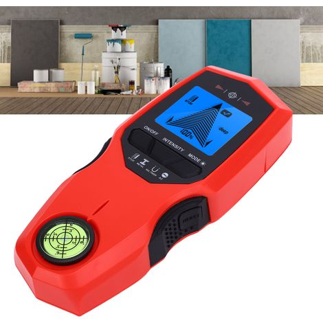 Detector de paredes profesional [pantalla LCD retroiluminada, 3 modos] Escáner multifuncional para madera, metal, cables, ABS, 235 g, 18 x 7,5 cm (1/5)