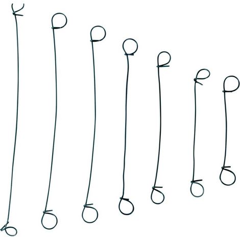 Lien bouclé plastifié longueur 14mm - COURONNE DE 5000 (1/4)