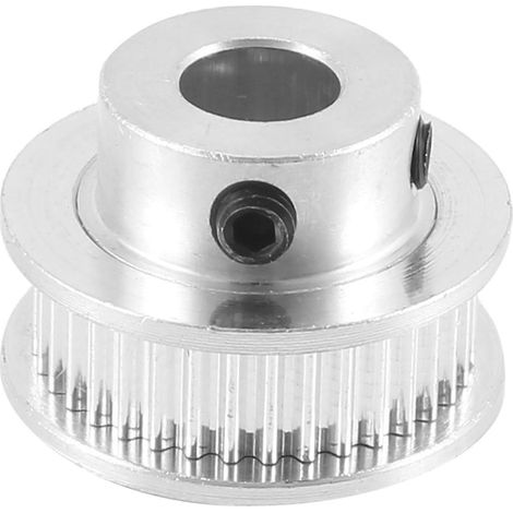 Poulie de distribution en aluminium GT2 36 dents, alésage 8 mm, à bride, roue synchrone pour imprimante 3D()