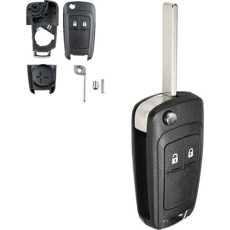 Schlüsselgehäuse für Chevrolet Orlando Camaro (2011–2013) – 2-Tasten-Ersatzgehäuse – Länge: 65 mm (1/5)