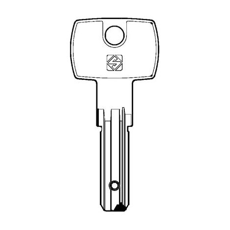 CHIAVE PUNZONATA DOM DM139 SILCA  OTTONE NICHELATO