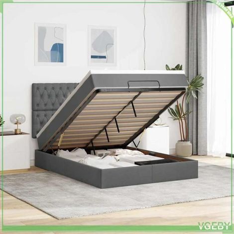 Cadre de lit ottoman - FAF7291712437700 - 140x200 cm - Rangement hydraulique - Matelas 20 cm (1/5)