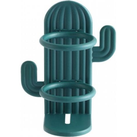 Support de rangement pour brosse à dents électrique, support mural autocollant, vert foncé (1/5)