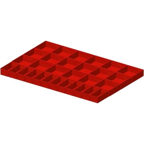 PROVOST - Aménagement tiroirs plastique 54x36 cm pour tiroirs H75 à H125 mm