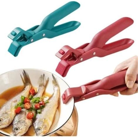 Accessori da cucina - Set di 3 pinze multifunzionali - Silicone - Antiscottatura - Impugnatura stabile (1/4)