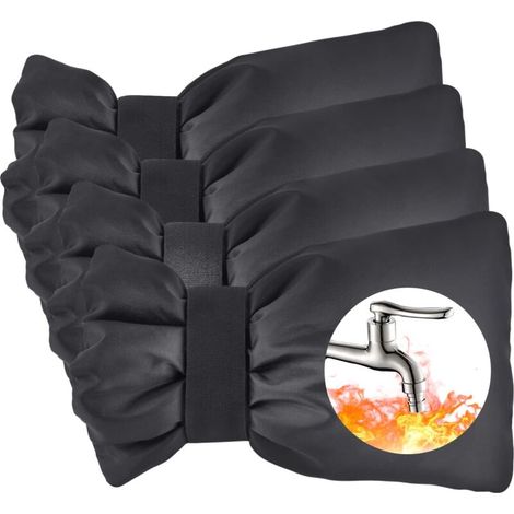 Noir de Protection pour Robinet Extérieur, Housse de Robinet pour L'extérieur, Couvercle Antigel pour Robinet, Imperméable, Antigel, Couvercle de Robinet Extérieur
