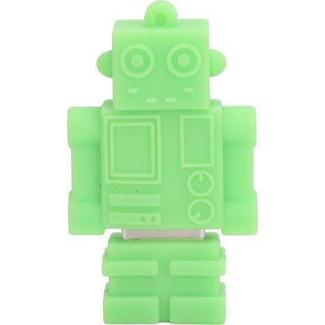 32-GB-USB-Stick, grünes Roboterdesign, Kartonverpackung – Schneller Speicher für große Datenmengen (1/5)