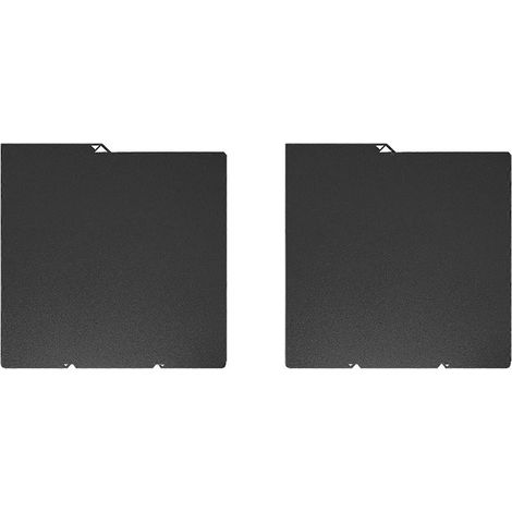 2X para Anycubic Kobra S1C S1 Combo Build Plate 264x276mm Placa de acero para muelles con textura PEI lisa Cama caliente negra（）