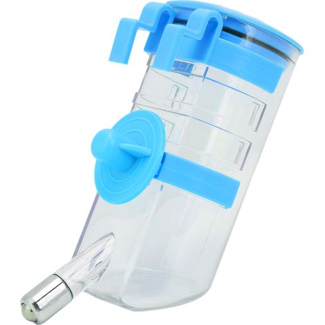 350-ml-Wandwasserspender für Hunde, Katzen und Nagetiere, 4 Durchflussstufen einstellbar, blauer Trinkbrunnen (1/5)