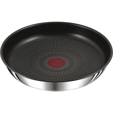 Juego de 2 sartenes de acero inoxidable de 22/26 cm + mango. - L9739002 - Tefal -
